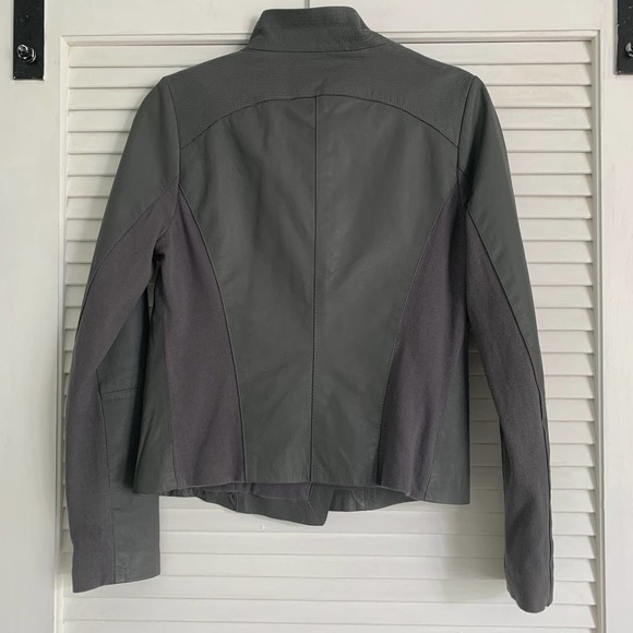 Bagatelle Leather Jacket Gray Size Medium - Picture 6 of 8